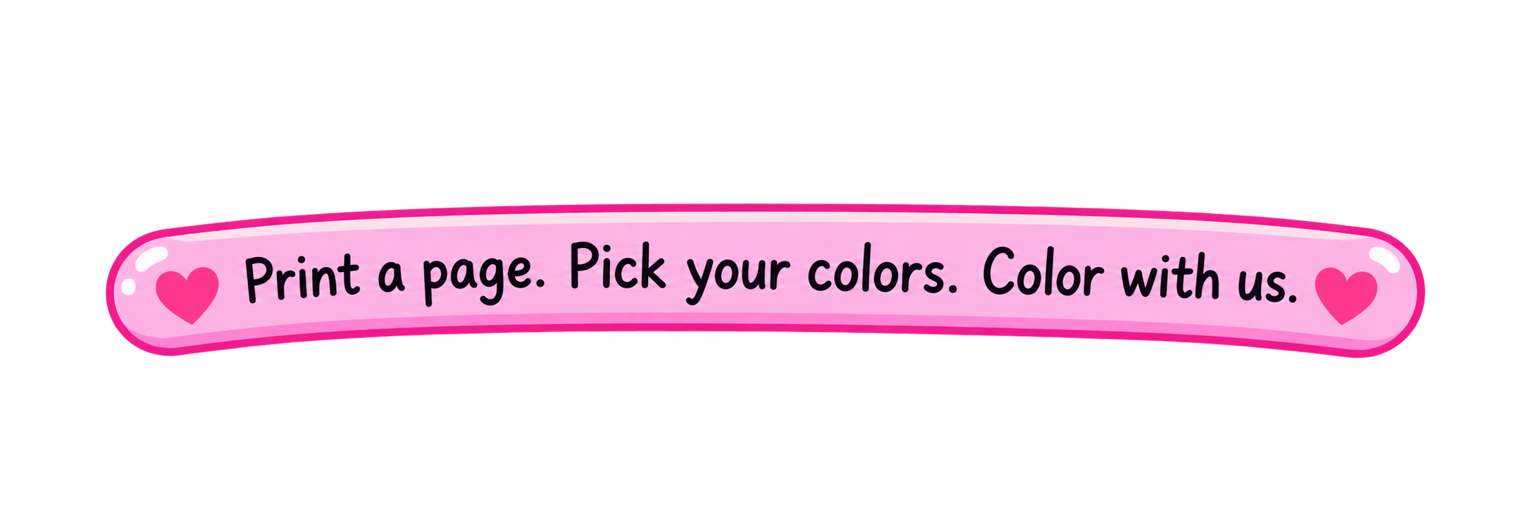 Print a page. Pick your colors. Color with us.